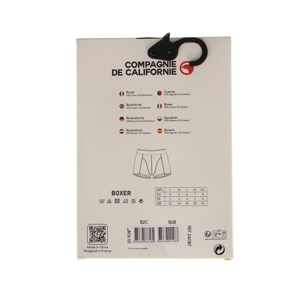 Pack 3 boxers compagnie de Californie - Matière noble