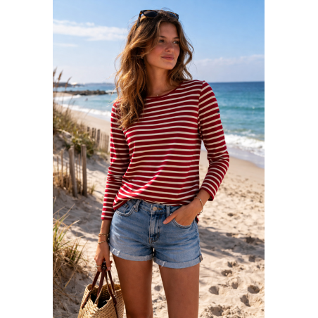 Marinière femme Green & Sail, divers coloris  - Matière noble 19.90€
