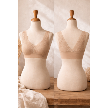 Brassière dentelle femme Minelli invisible, divers coloris  - Matière noble