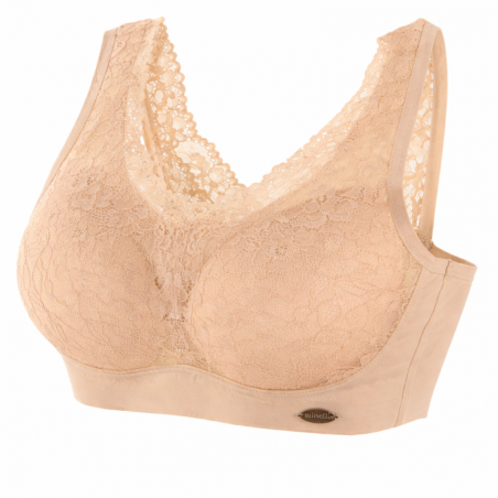 Brassière dentelle femme Minelli invisible, divers coloris  - Matière noble