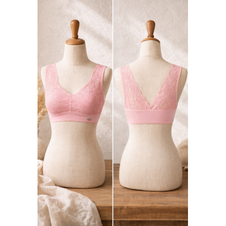 Brassière dentelle femme Minelli invisible, divers coloris  - Matière noble