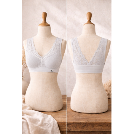 Brassière dentelle femme Minelli invisible, divers coloris  - Matière noble