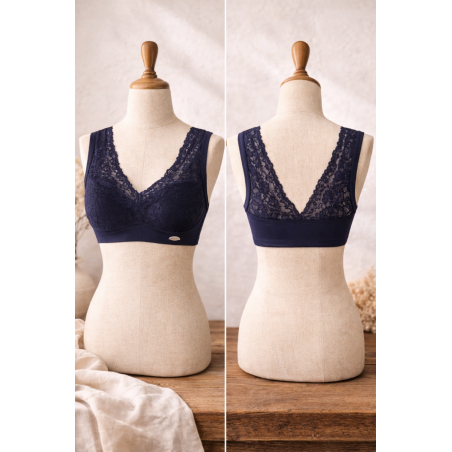 Brassière dentelle femme Minelli invisible, divers coloris  - Matière noble