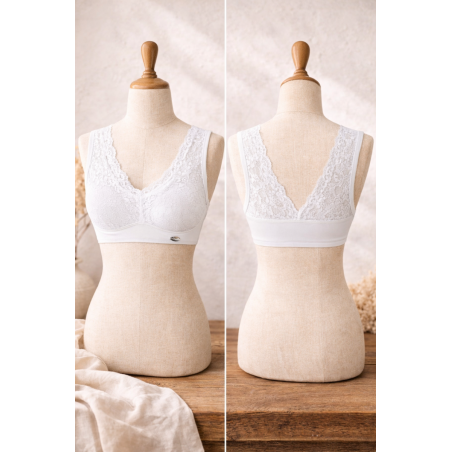 Brassière dentelle femme Minelli invisible, divers coloris  - Matière noble