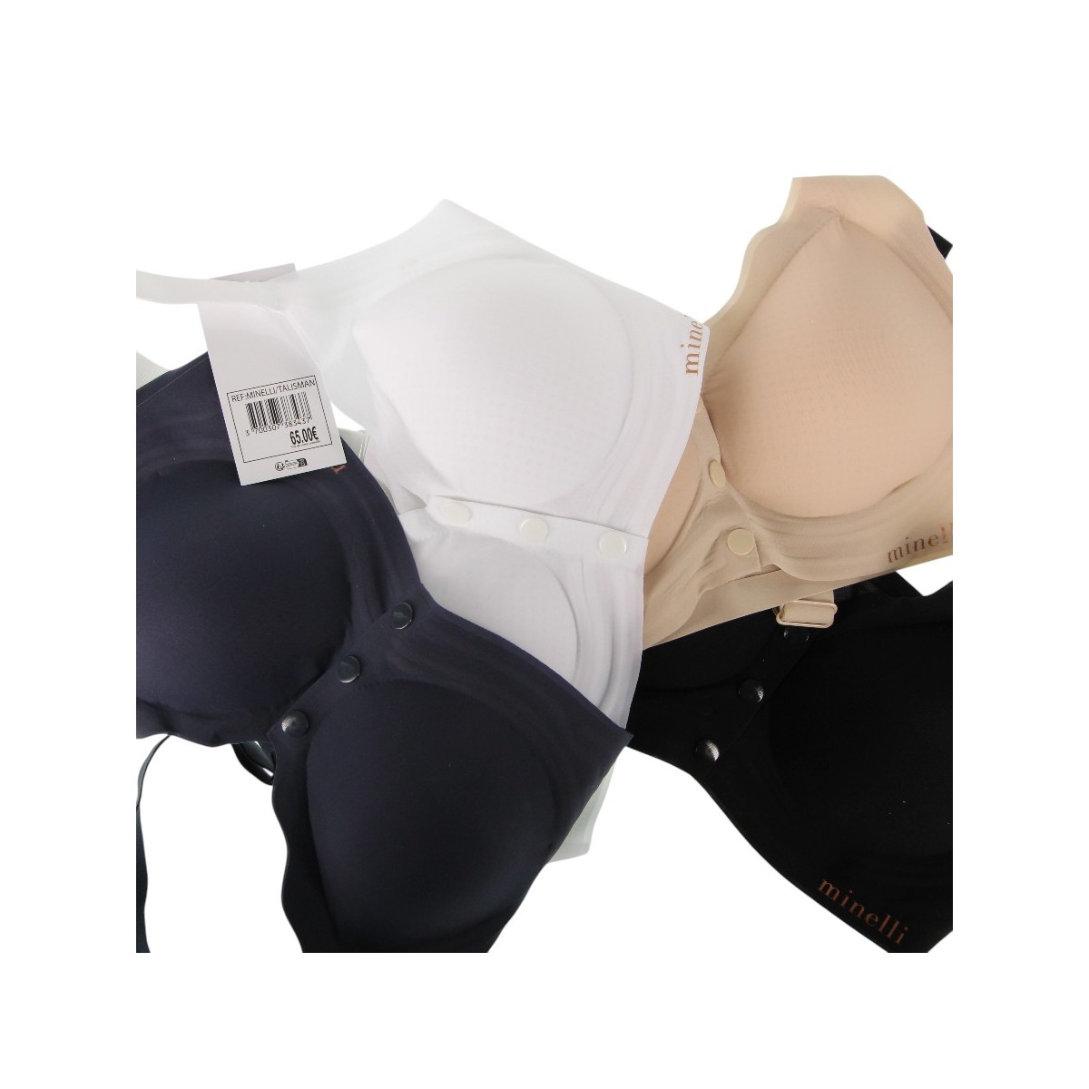 Brassière  invisible sans couture Minelli, divers coloris - Matière noble