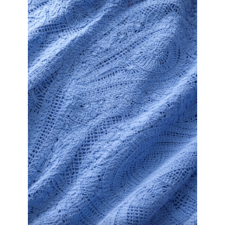 Pull femme crochet écru - Matière noble