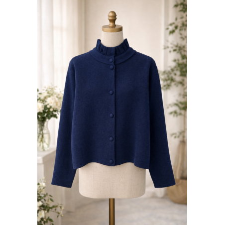 Gilet femme, col victorien, divers coloris - Matière noble