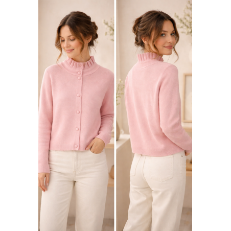 Gilet femme, col victorien, divers coloris - Matière noble