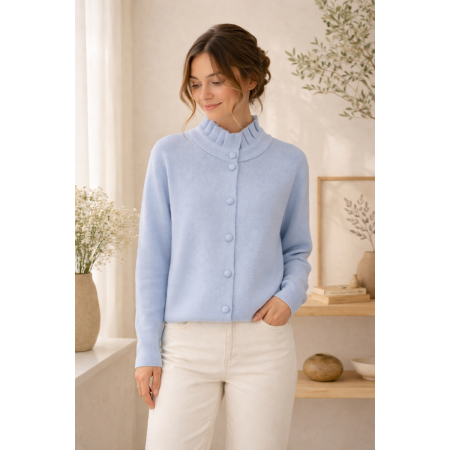Gilet femme, col victorien, divers coloris - Matière noble