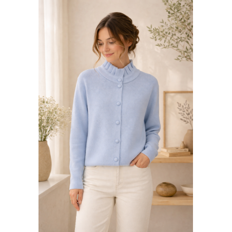 Gilet femme, col victorien, divers coloris - Matière noble
