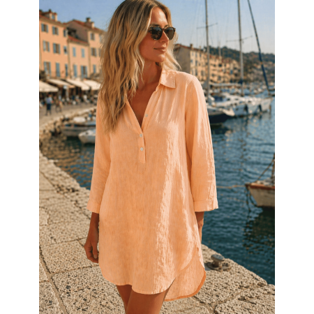 TUNIQUE LONGUE 100% LIN...