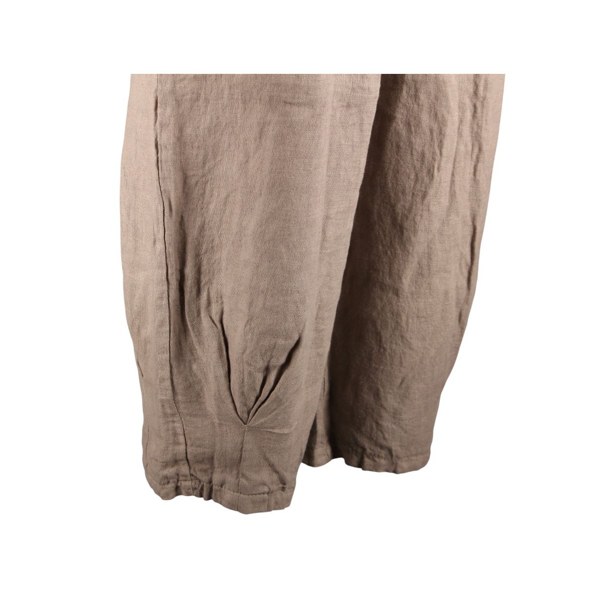 Pantalon court large 100% lin Végan femme, divers coloris - Matière noble