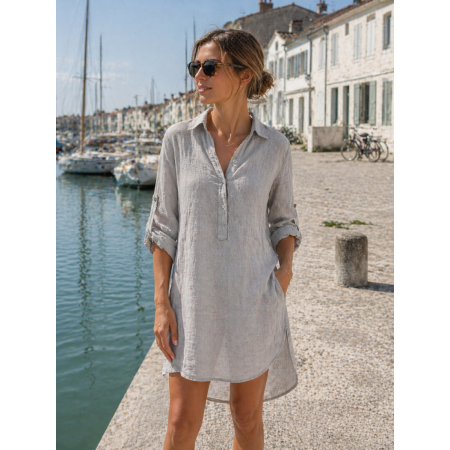 TUNIQUE LONGUE 100% LIN...