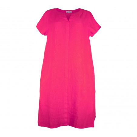 Robe lin manches courtes 100% lin Vegan - Matière noble