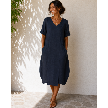 ROBE 100% LIN NATUREL...