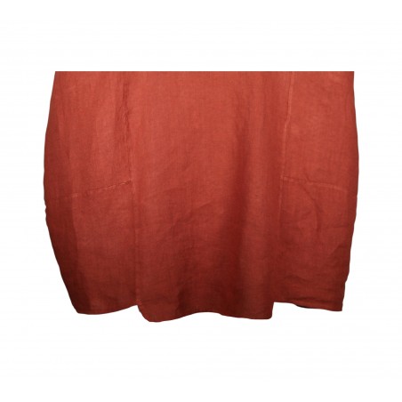 Robe 100% lin fuchsia - Matière noble