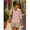 Chemise femme , divers coloris,100% Lin naturel, Vegan - Matière noble