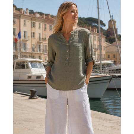 Tunique lin femme Colette – 100% lin Vegan - Matière noble