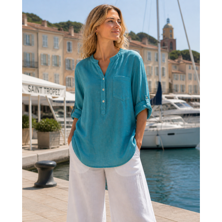 Tunique lin femme Colette – 100% lin Vegan - Matière noble