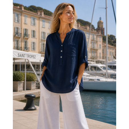 Tunique lin femme Colette – 100% lin Vegan - Matière noble