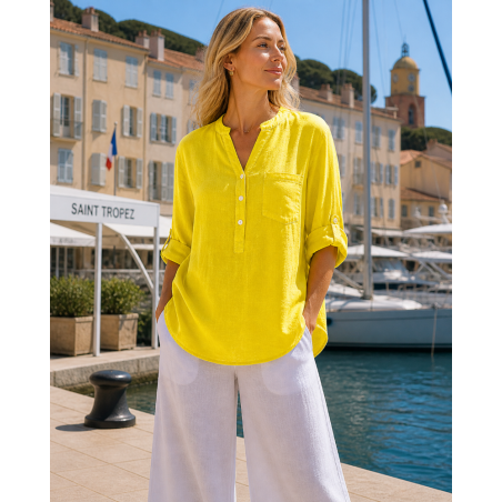 Tunique lin femme Colette – 100% lin Vegan - Matière noble