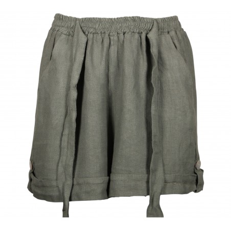 Short 100% lin Vegan femme, divers coloris - Matière noble