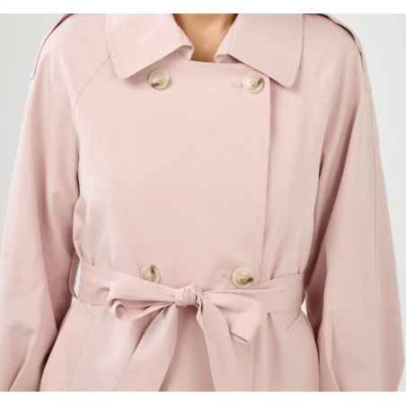 Trench Tencel rose- Matière noble