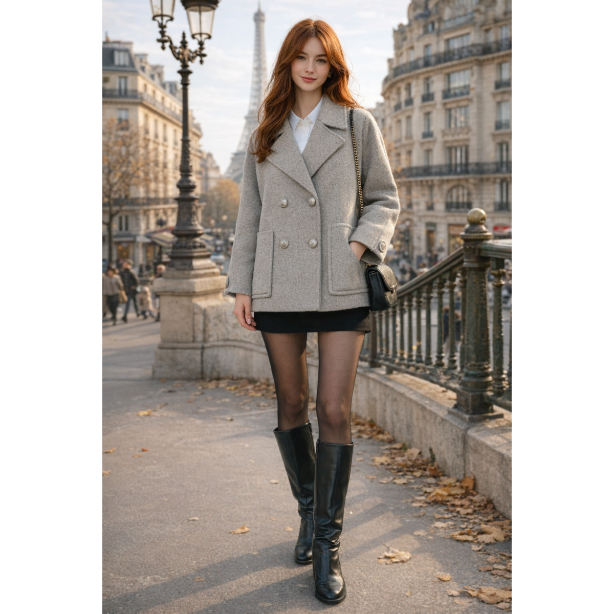 Manteau caban 70% laine femme - Matière noble