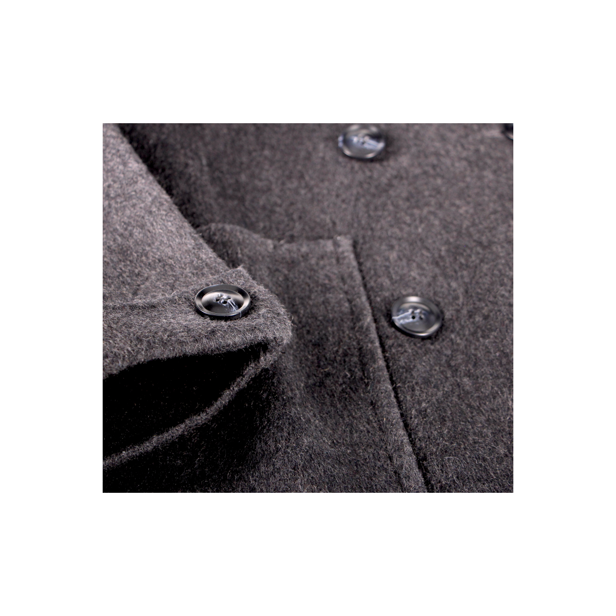 Manteau caban 70% laine femme - Matière noble