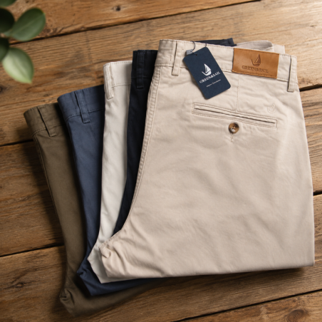Pantalon Chino Homme bleu -- Matière-noble 45,90€