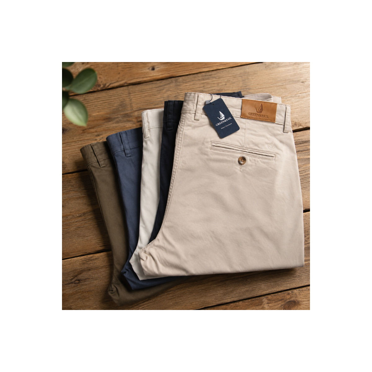 Pantalon Chino Homme marine - Matière-noble 45,90€