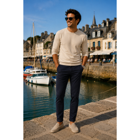 PANTALON HOMME CHINO BLEU NUIT