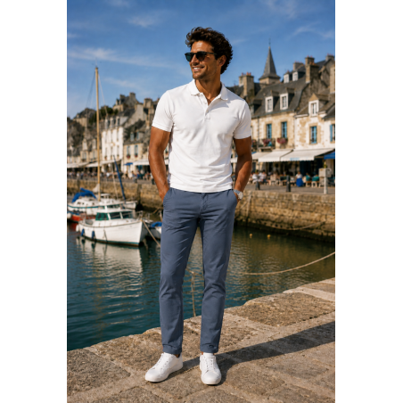 Pantalon Chino Homme bleu -- Matière-noble 45,90€