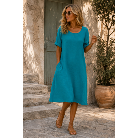 ROBE 100% LIN NATUREL...