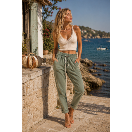 Pantalon ample kaki  Nina Carter - Matière noble 29,90€
