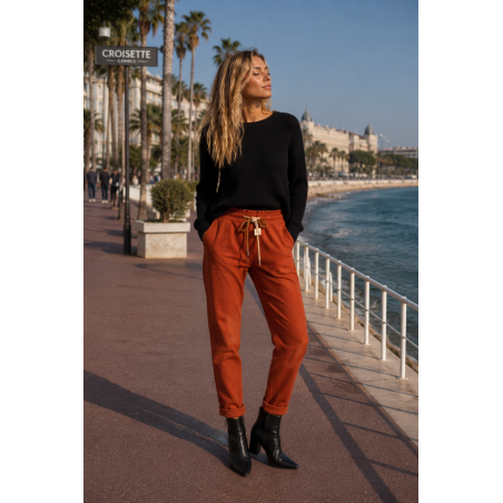 Pantalon ample beige Nina Carter - Matière noble 29,90€