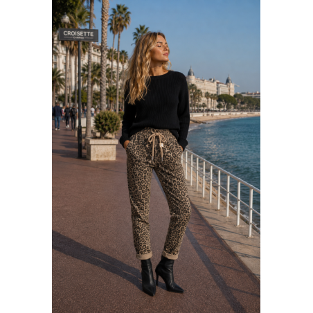 Pantalon ample imprimé léopard Nina Carter - Matière noble 33,90€