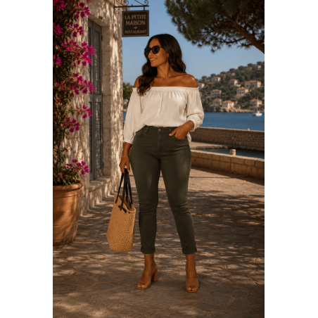 Pantalon Grande Taille Femme | Stretch, Confort & Élégance | Matière Noble