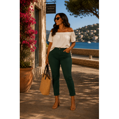 Pantalon Grande Taille Femme | Stretch, Confort & Élégance | Matière Noble