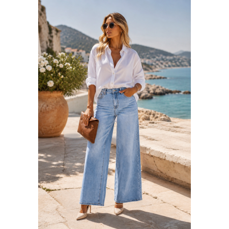 JEAN WIDE LEG STRECH NINA...