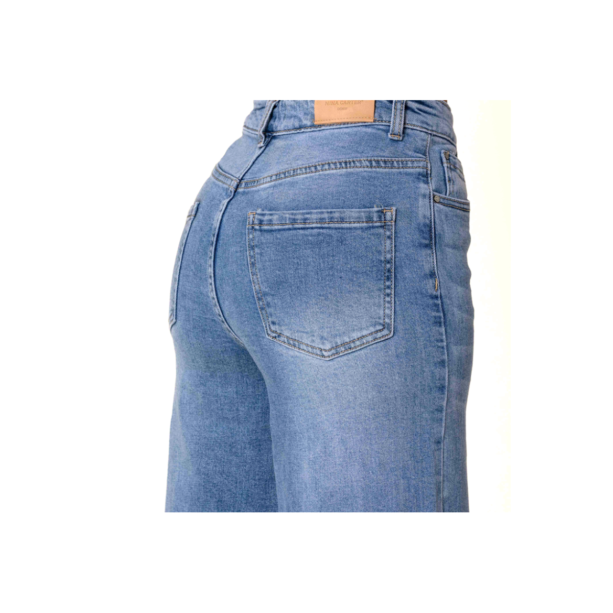Jean Wide Leg Femme Taille Haute – Nina Carter | Matière Noble