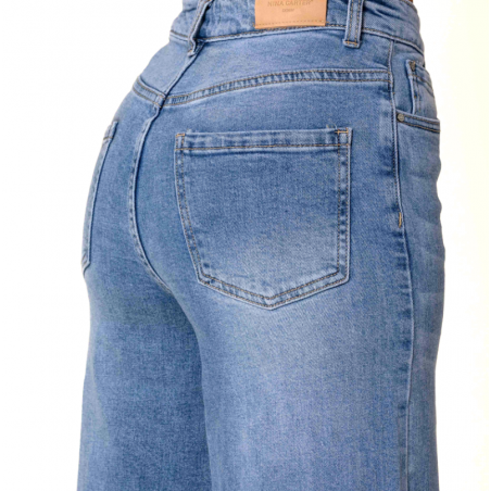 Jean Wide Leg Femme Taille Haute – Nina Carter | Matière Noble