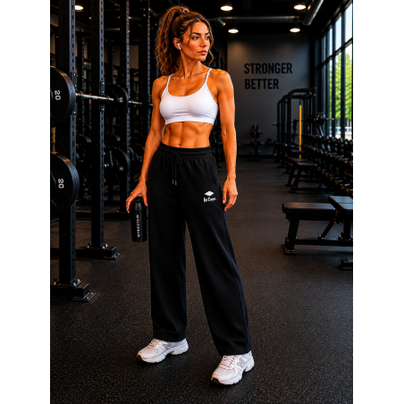 Bas jogging large femme noir LEE COOPER  Matière noble 19,90€