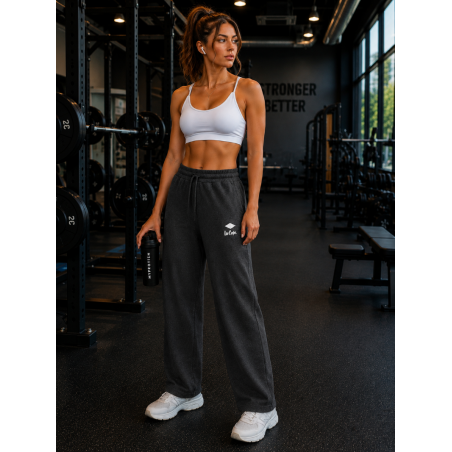 Bas jogging large femme, anthracite, LEE COOPER  - Matière noble 19,90€