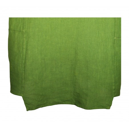 Robe 100% lin vert prairie - Matière noble