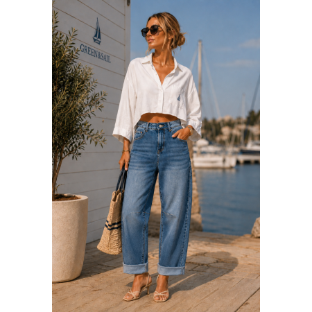 JEAN BARREL NINA CARTER BLEU