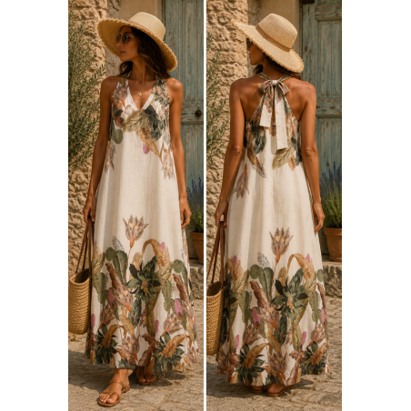 Robe 100 % lin naturel Eden - Matière noble