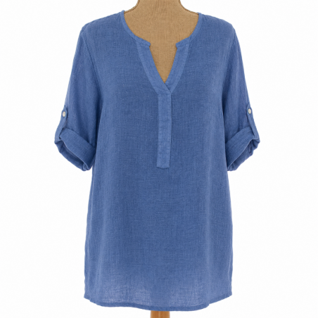 Tunique100% Lin naturel Vegan,  divers coloris - Matière noble