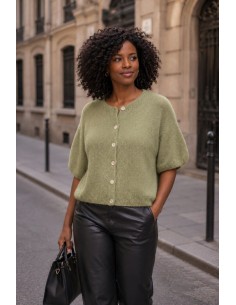 Gilet Roma Femme, Mohair 60%, divers coloris - Matière noble