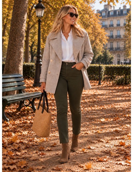 Pantalon Grande Taille Femme | Stretch, Confort & Élégance | Matière Noble